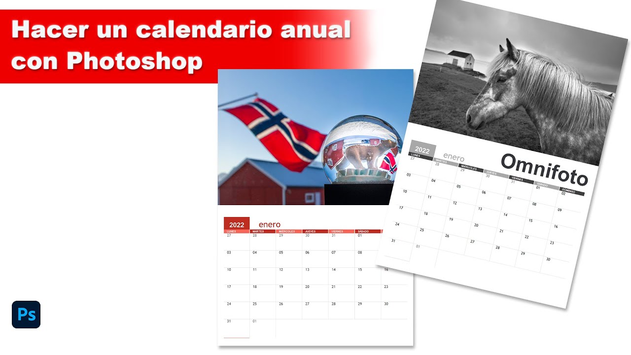 Crear un calendario fotográfico con Photoshop y Excel