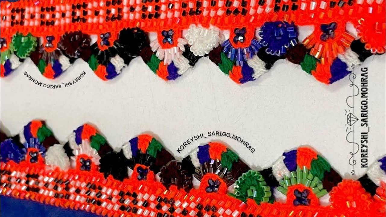 آموزش کپنالی/کریشی جدید/* Traditional #Balochi#CrochetTechniqu