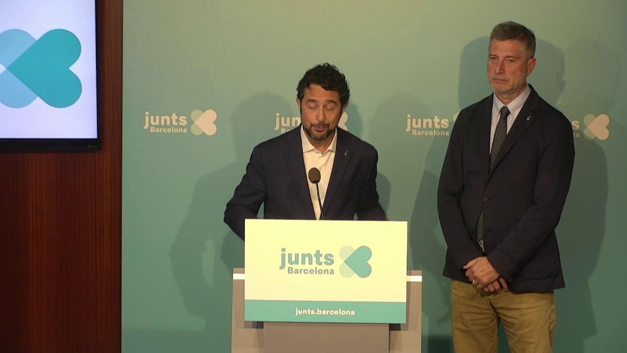 Roda de premsa del Grup municipal Junts per Barcelona