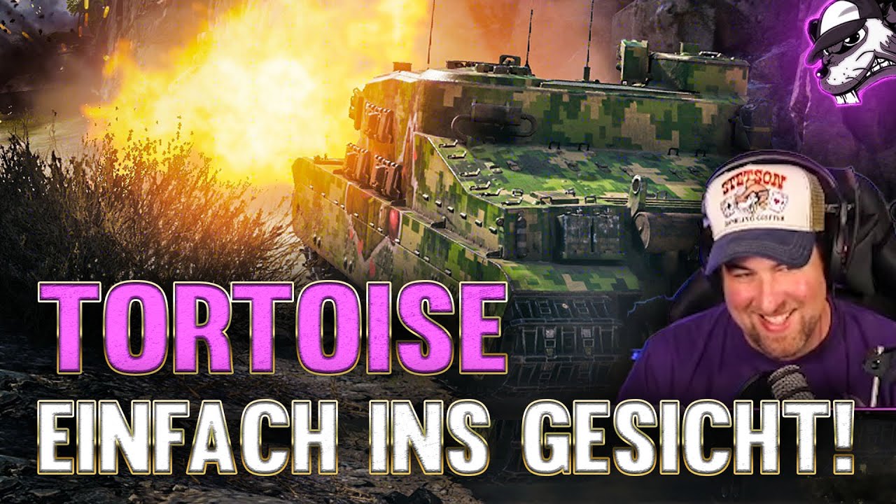 Mitten ins Gesicht Gameplay mit der Tortoise! [World of Tanks - Gameplay - Deutsch]