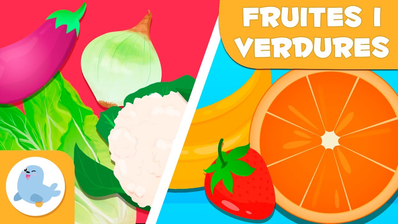 Les fruites i les verdures per a nens - Vocabulari per a nens en català - Aprèn paraules noves