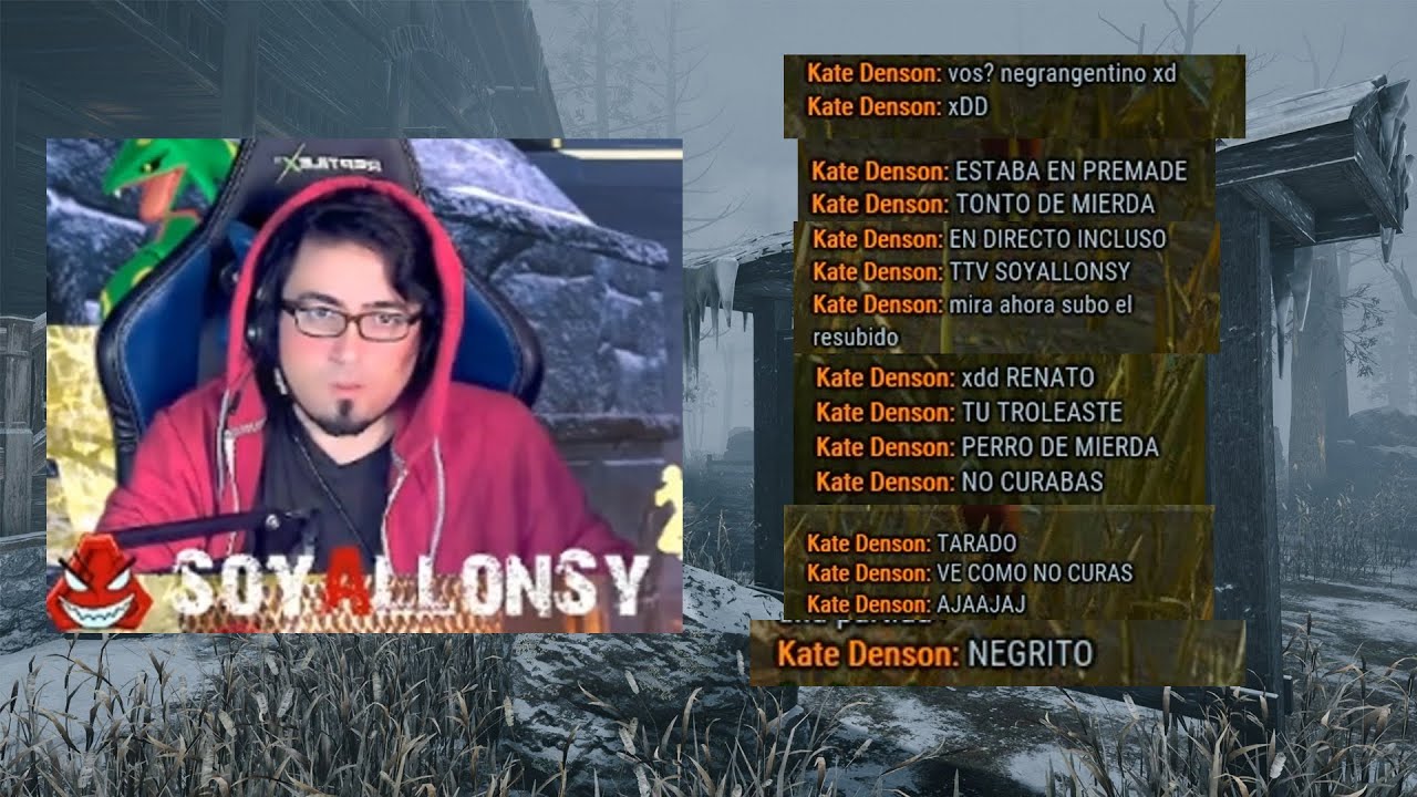 SoyAllonsy arruinando partida en vivo y siendo racista post game chat.