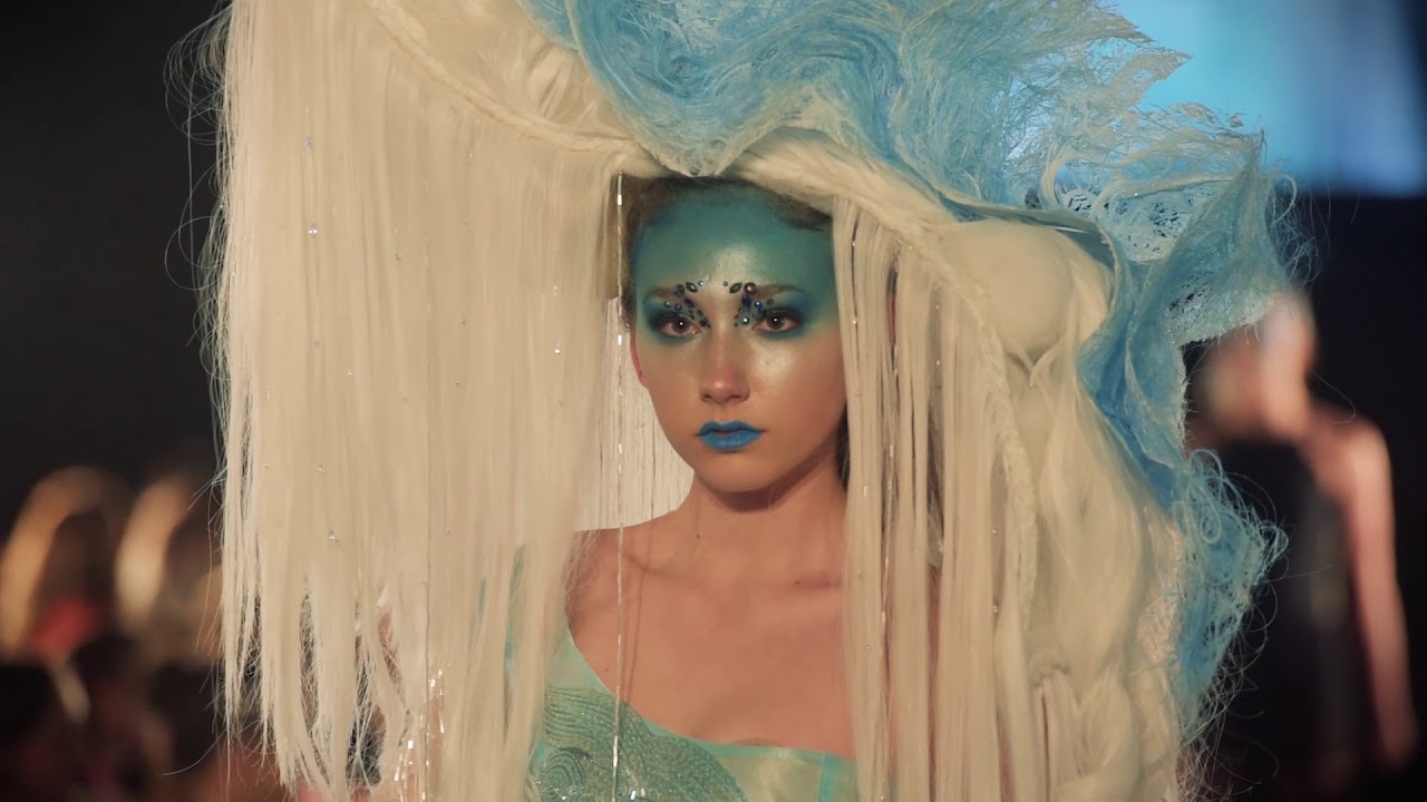 MIND BLOWING avant garde hair styling, creative makeup and couture runway show