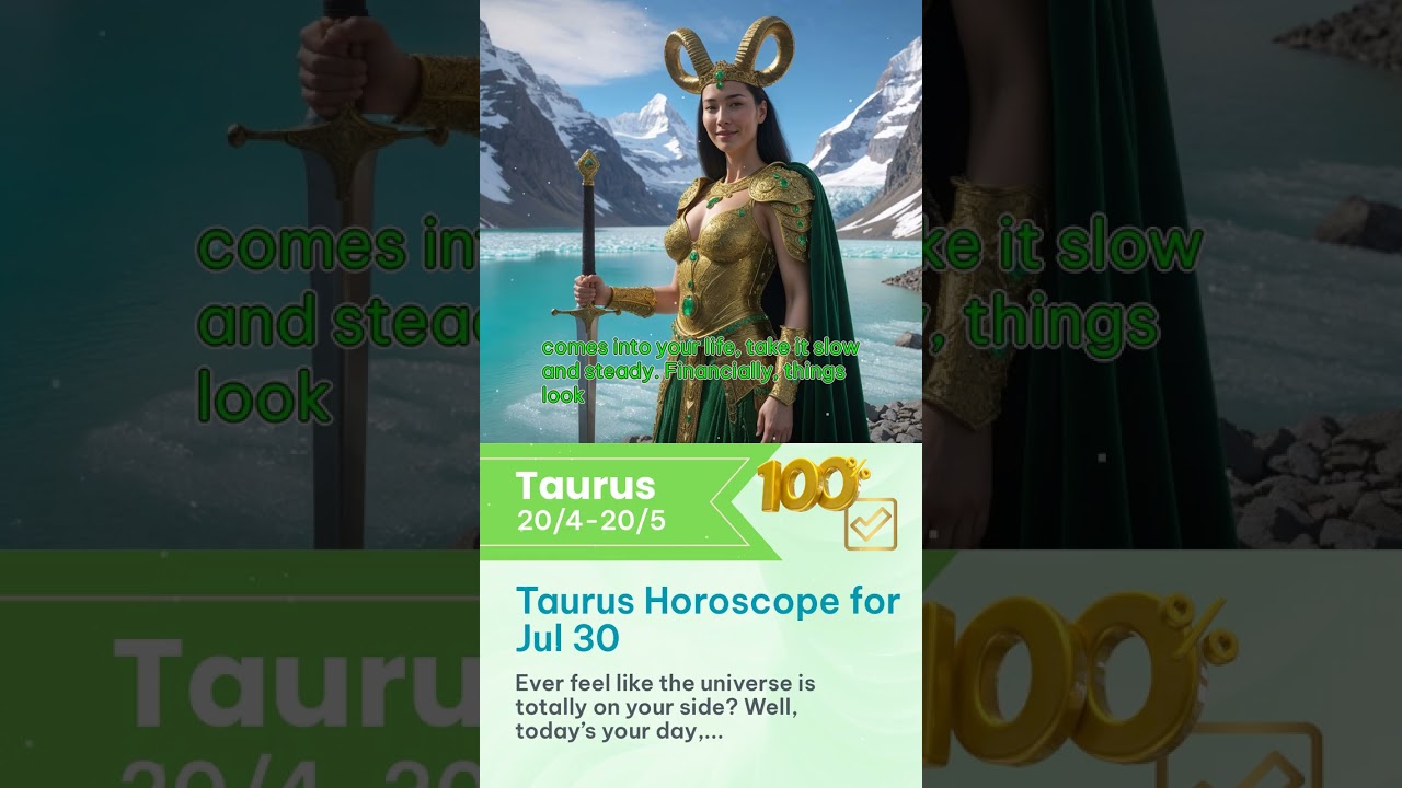 Taurus Horoscope for Jul 30