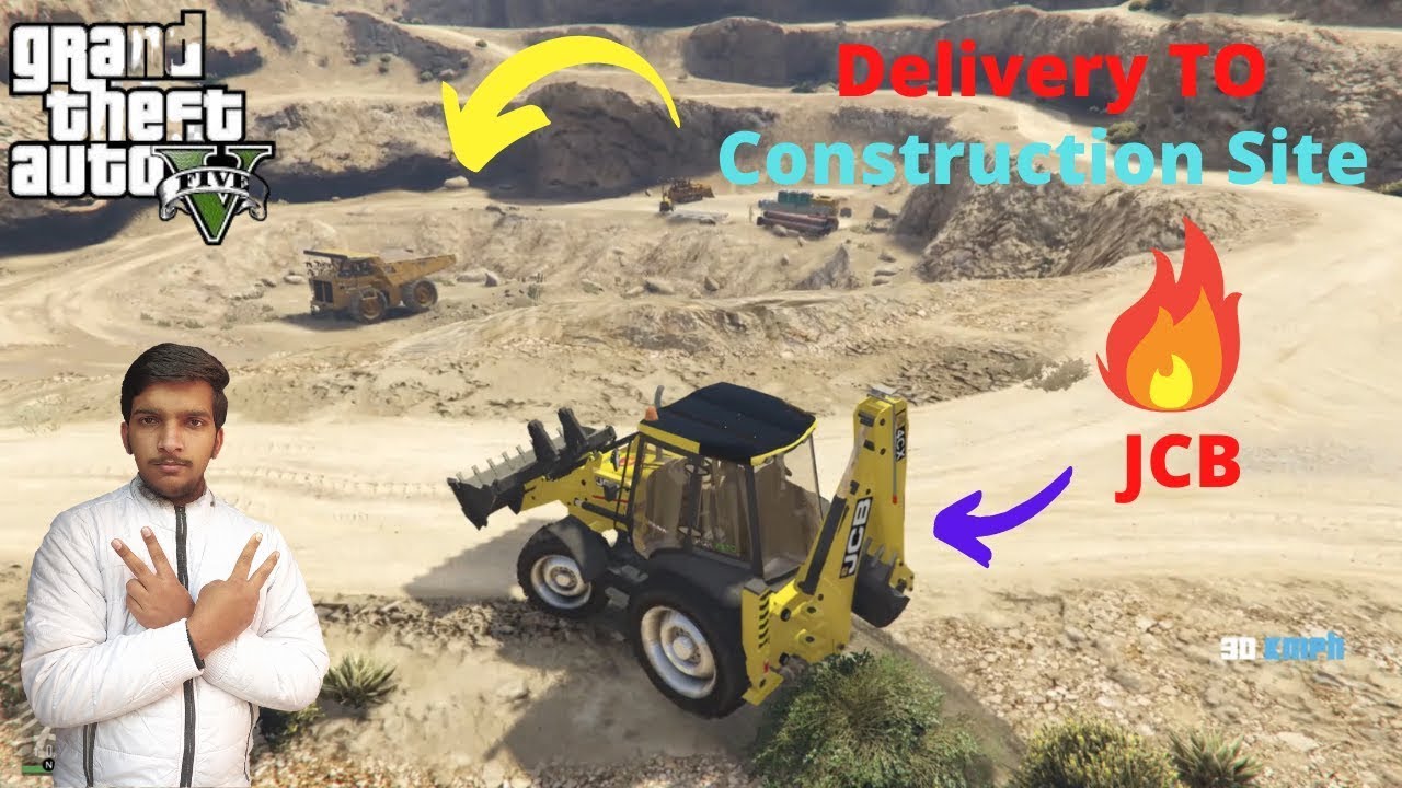 Delivery 🔥of JCB To 🚧 Construction Site | GTA 5 Hindi Gameplay #gtavinhindi