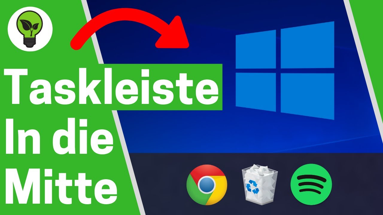 Taskleiste in die Mitte Windows 10 ✅TOP ANLEITUNG: Wie Taskleisten Symbole/Icons Mittig Verschieben?