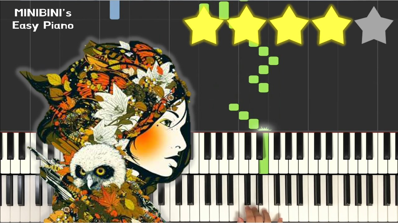 DJ Okawari - Flower Dance 《Piano Tutorial》 ★★★★☆