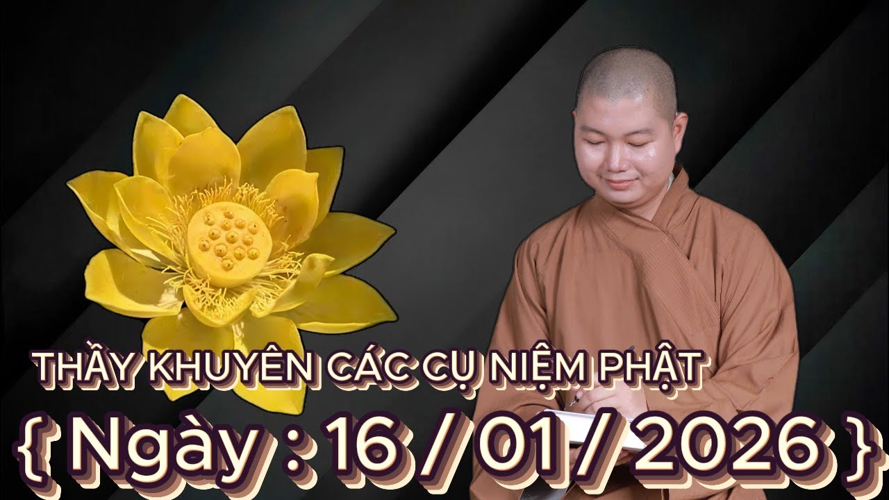 THẦY NHUẬN LÂN KHUYÊN CÁC CỤ NIỆM PHẬT { Ngày : 16 / 01 / 2026 }