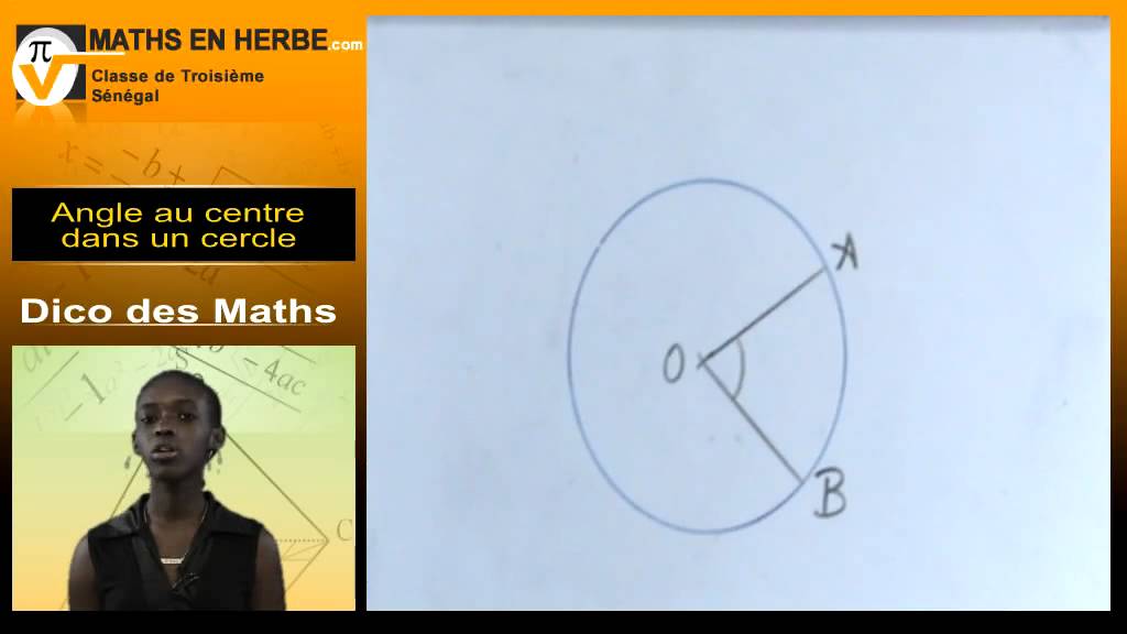 Dico des Maths - 27 - Angle au centre dans un cercle