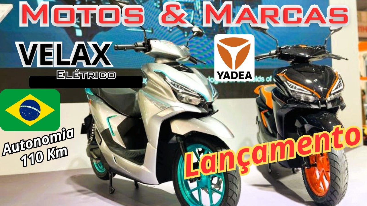 Lançado no EICMA de 2025 scooter elétrico YADEA VELAX com 2 motorizações 3KW e 4,9KW. Quem gostou👍