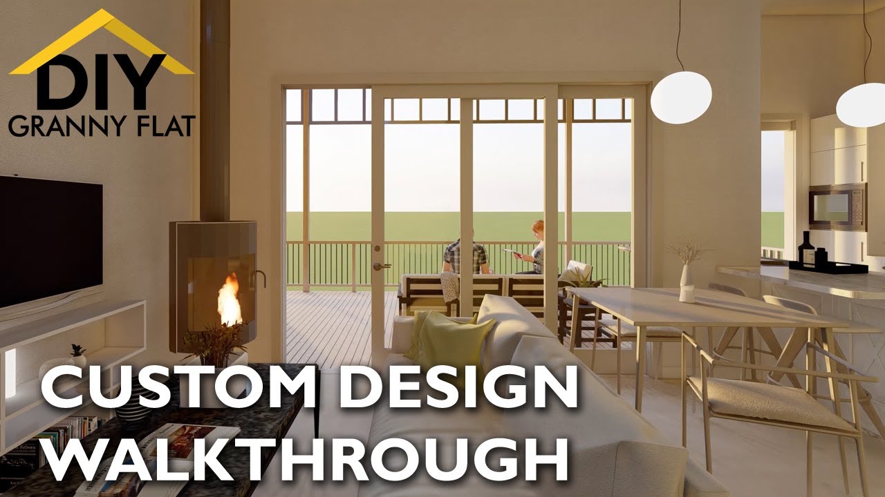 Granny Flat Walk through - 1 Bedroom (Custom granny flat design)