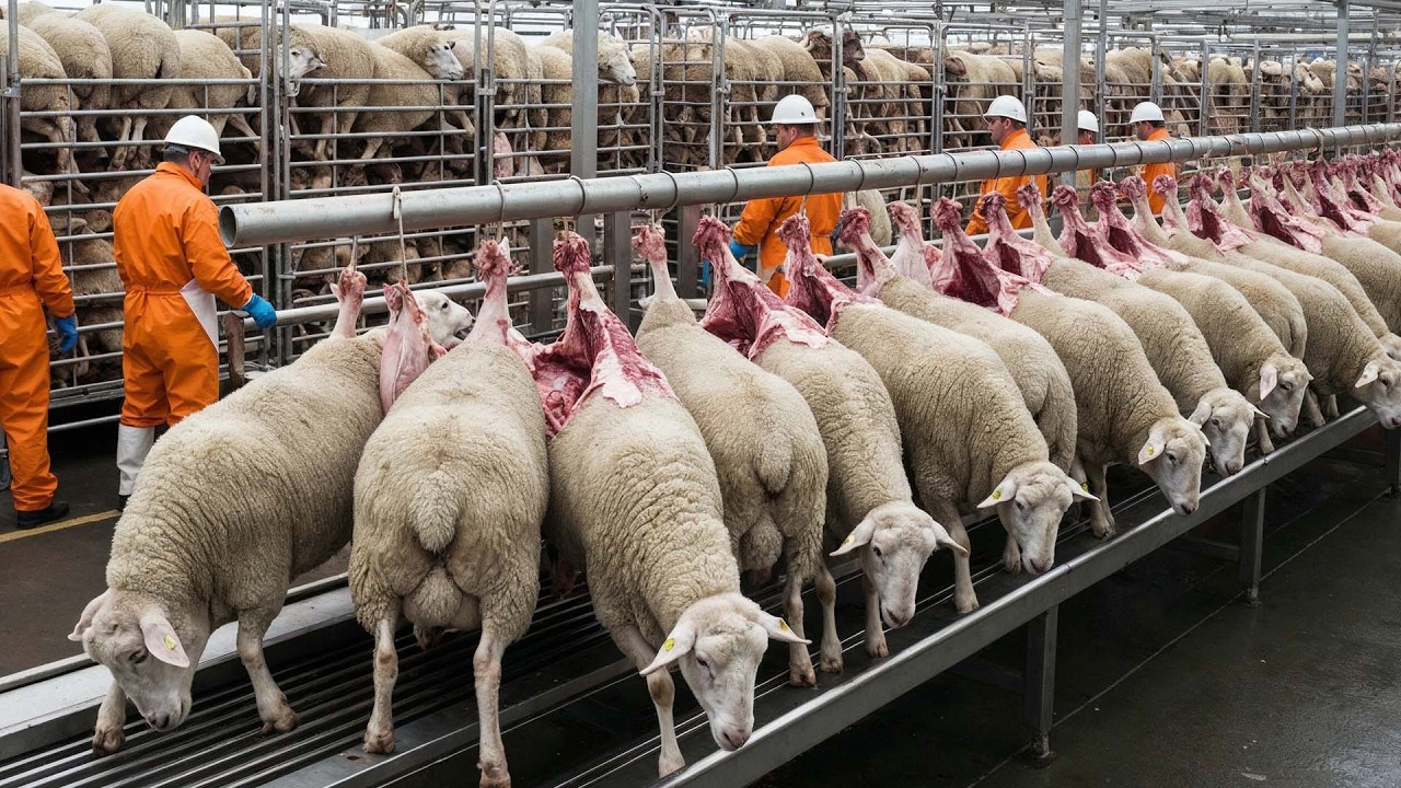 Extreme Processing Line &ndash; Thousands of Sheep, Crocodiles, and Ostriches Handled Every Minute