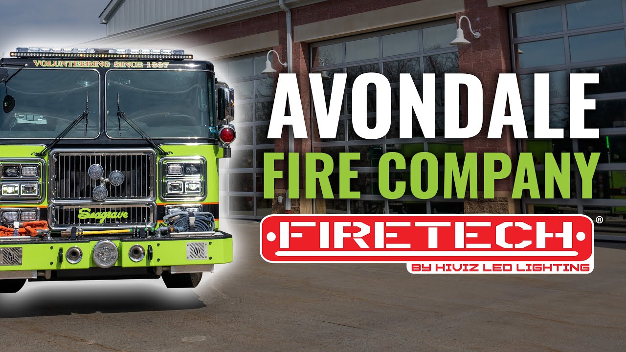 Seagrave Fire Apparatus with FireTech LED Scene Lights | Engine 23 | Avondale Fire Company