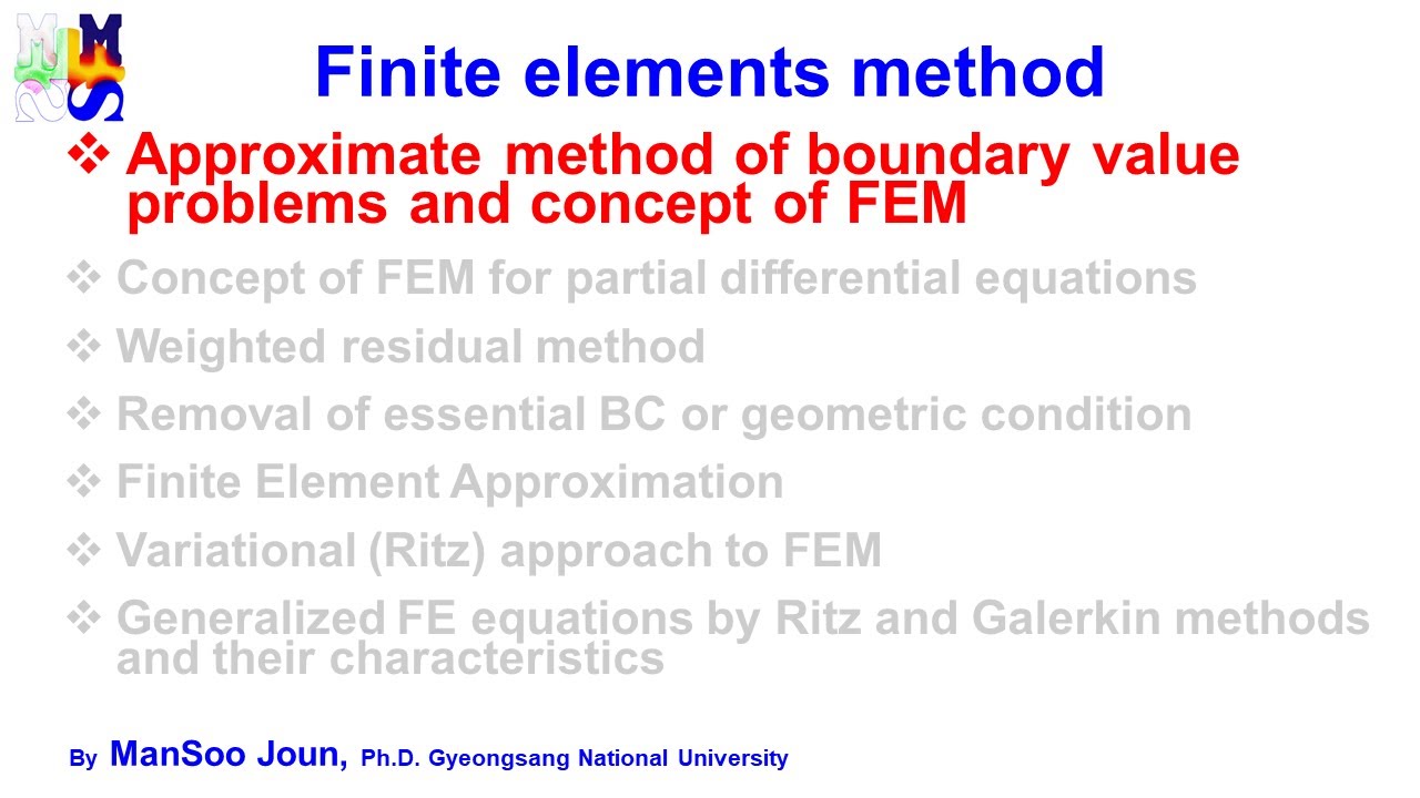 Approximate method of boundary value problems and concept of FEM [ENG]