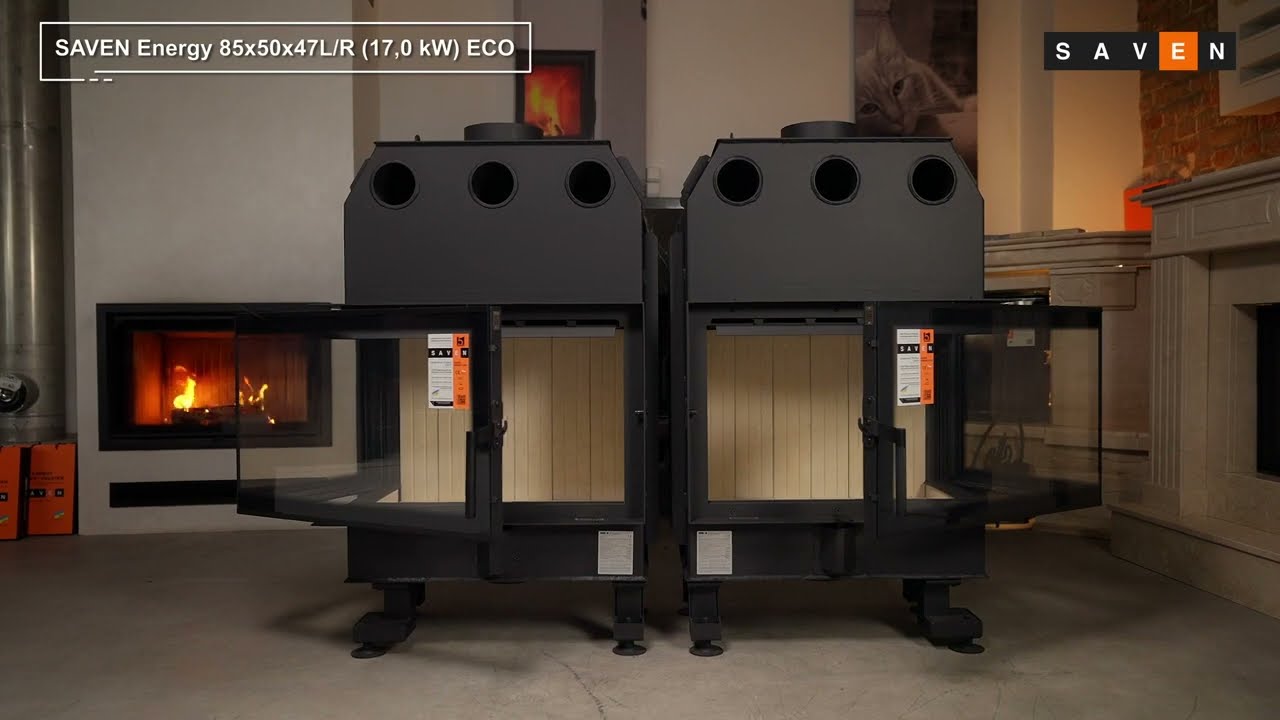 Wkład kominkowy Saven Energy 85х50х47L R 17,0 kW ECO