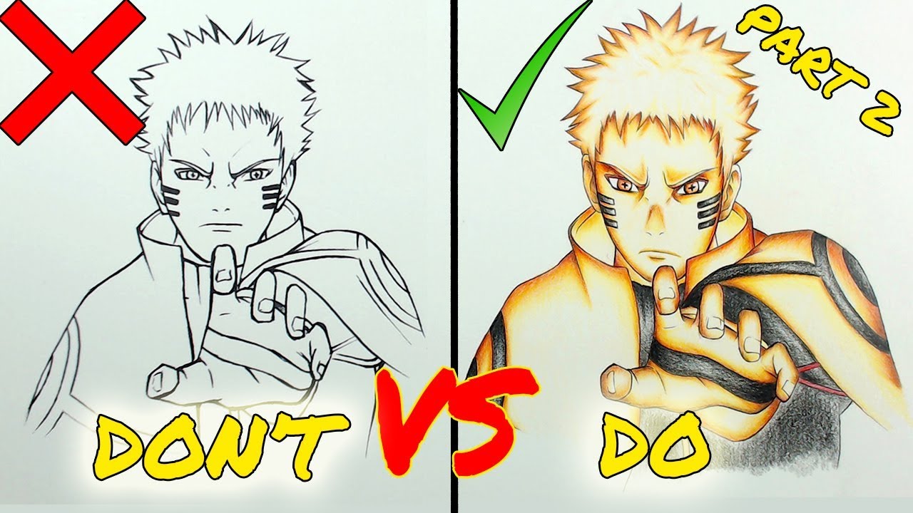Don't VS Do Compilation | Naruto Edition - PART 2 | How To Draw