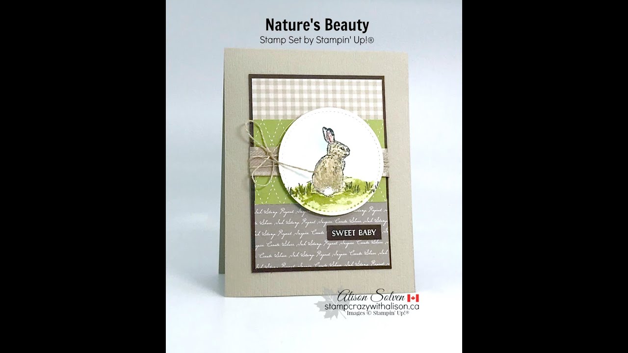 Nature's Beauty Stamp Set Baby Card