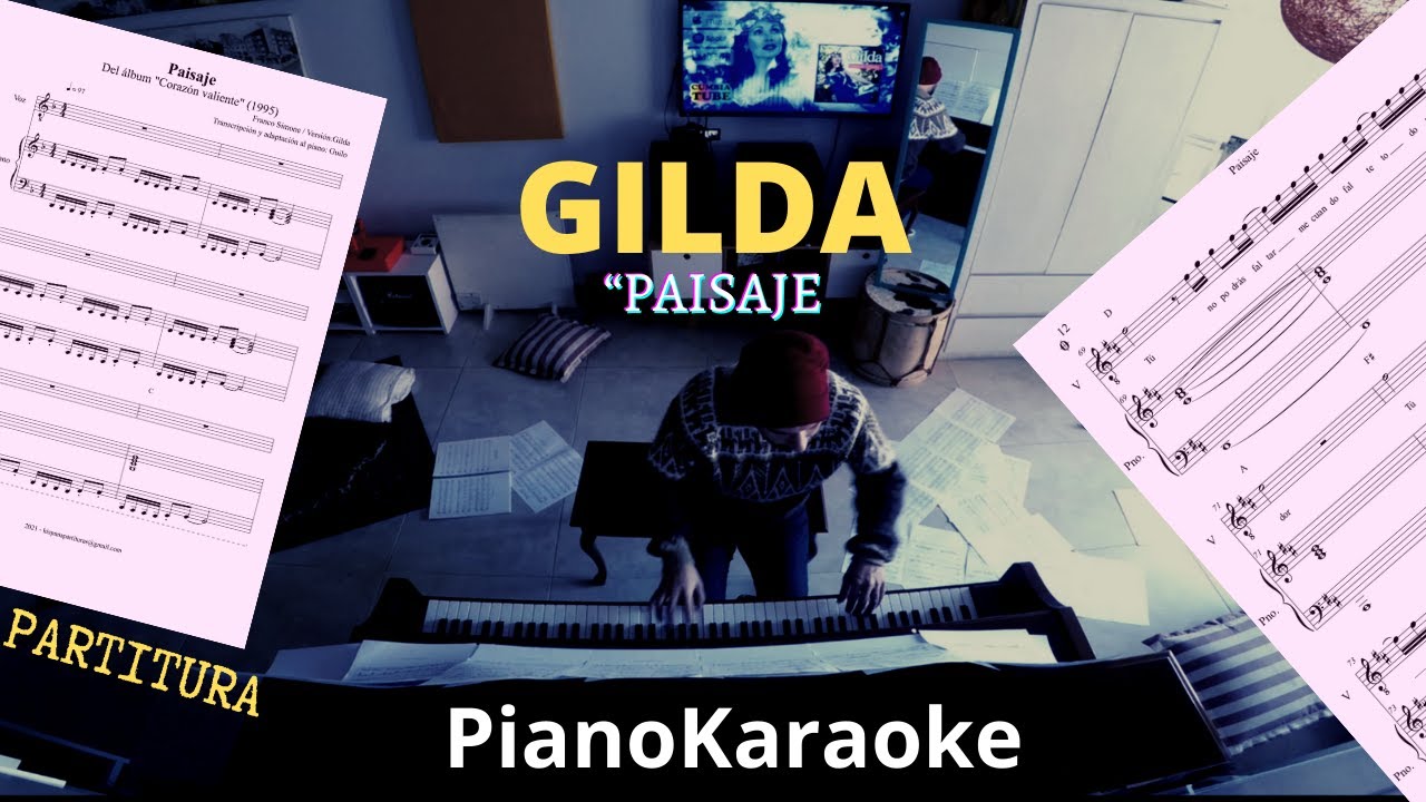 Gilda - Paisaje (Partitura + PianoKaraoke)