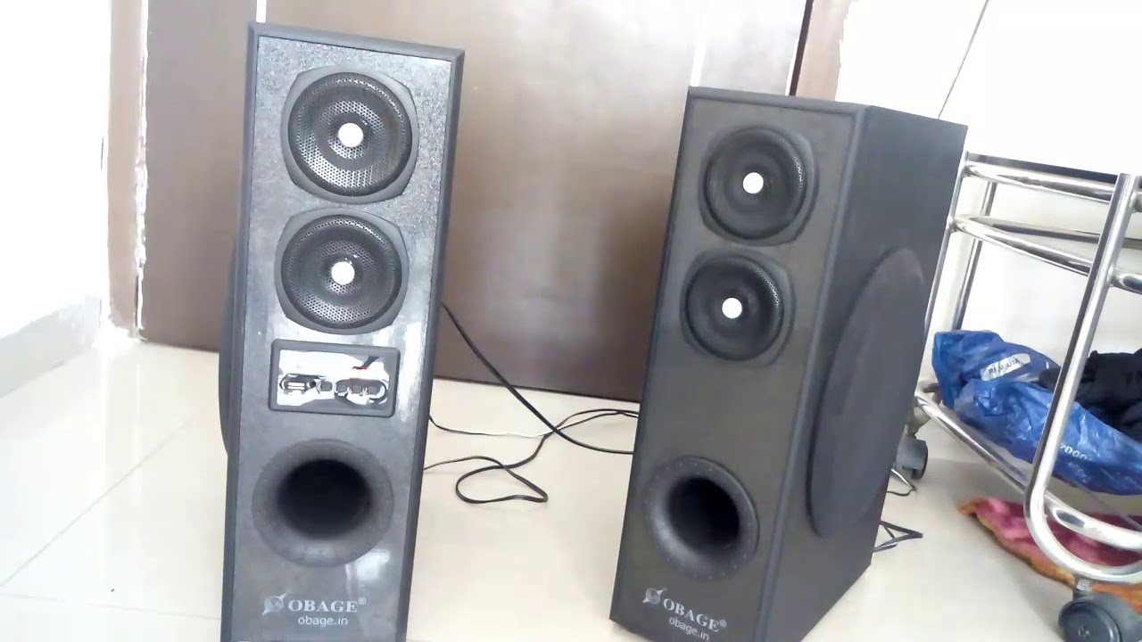 Obage DT-2425 Tower speaker full sound review || Test