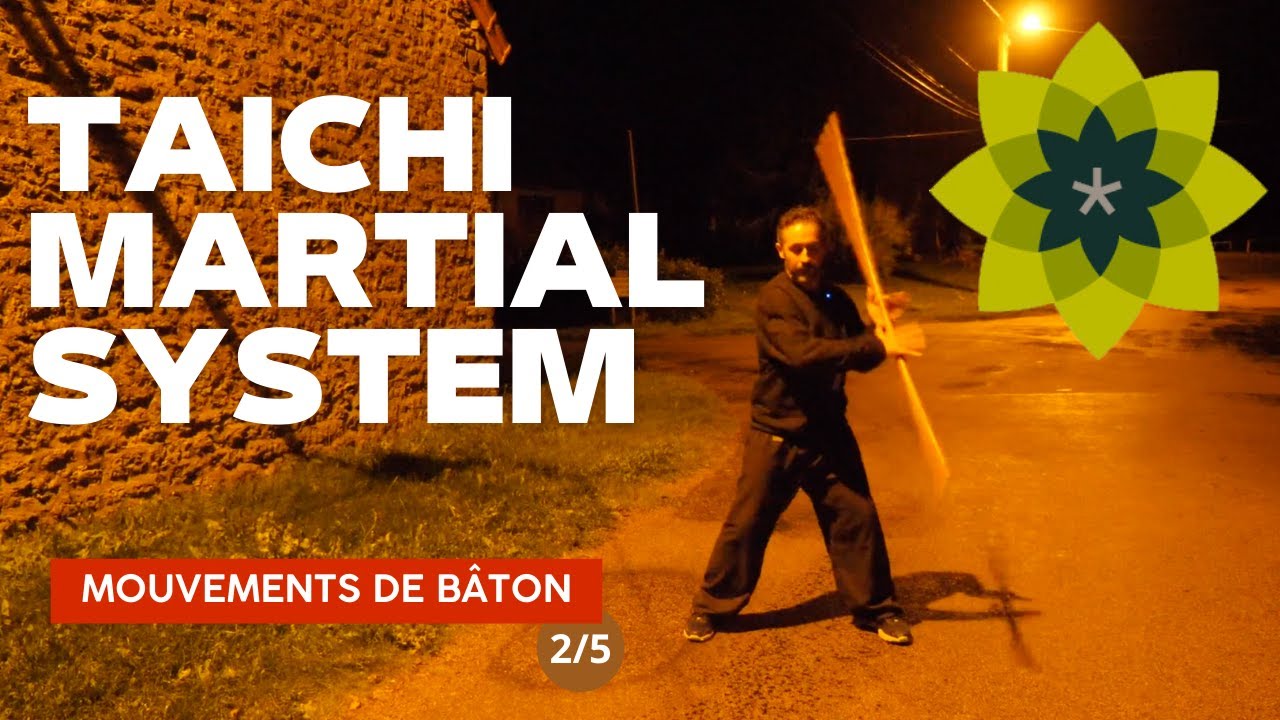 TAICHI MARTIAL SYSTEM : Baton de Kungfu Entrainement 2 sur 5 / Esprit Du Corps