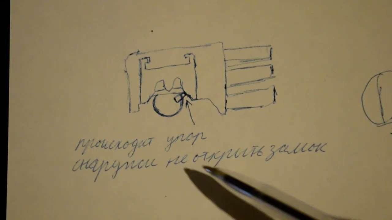 ЗН 1-3-3 (замок накладной) не открывается снаружи. Исправляем.