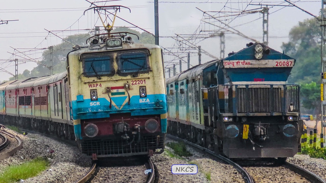 18 in 1 Diesel & Electric Perfect Crossing Train Videos | Bengaluru  -Arsikere -  Hassan Line