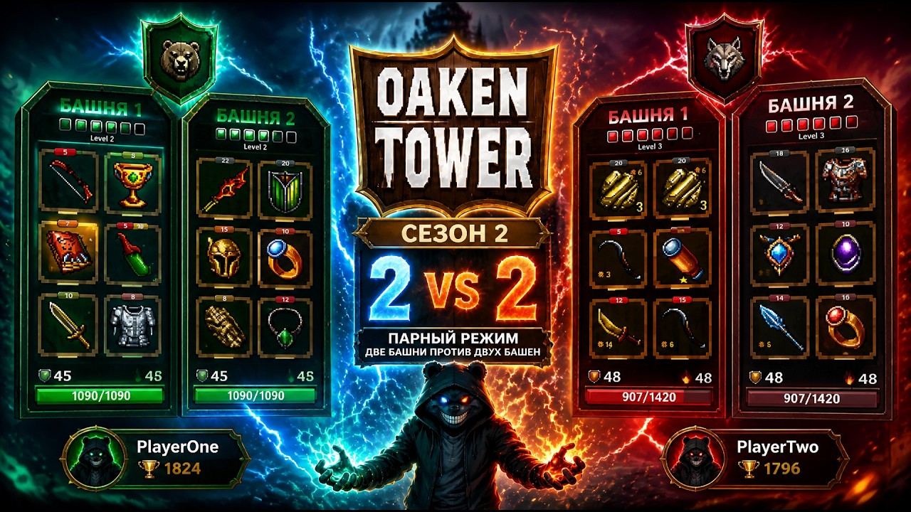 Руиню в дуо режиме в Oaken Tower