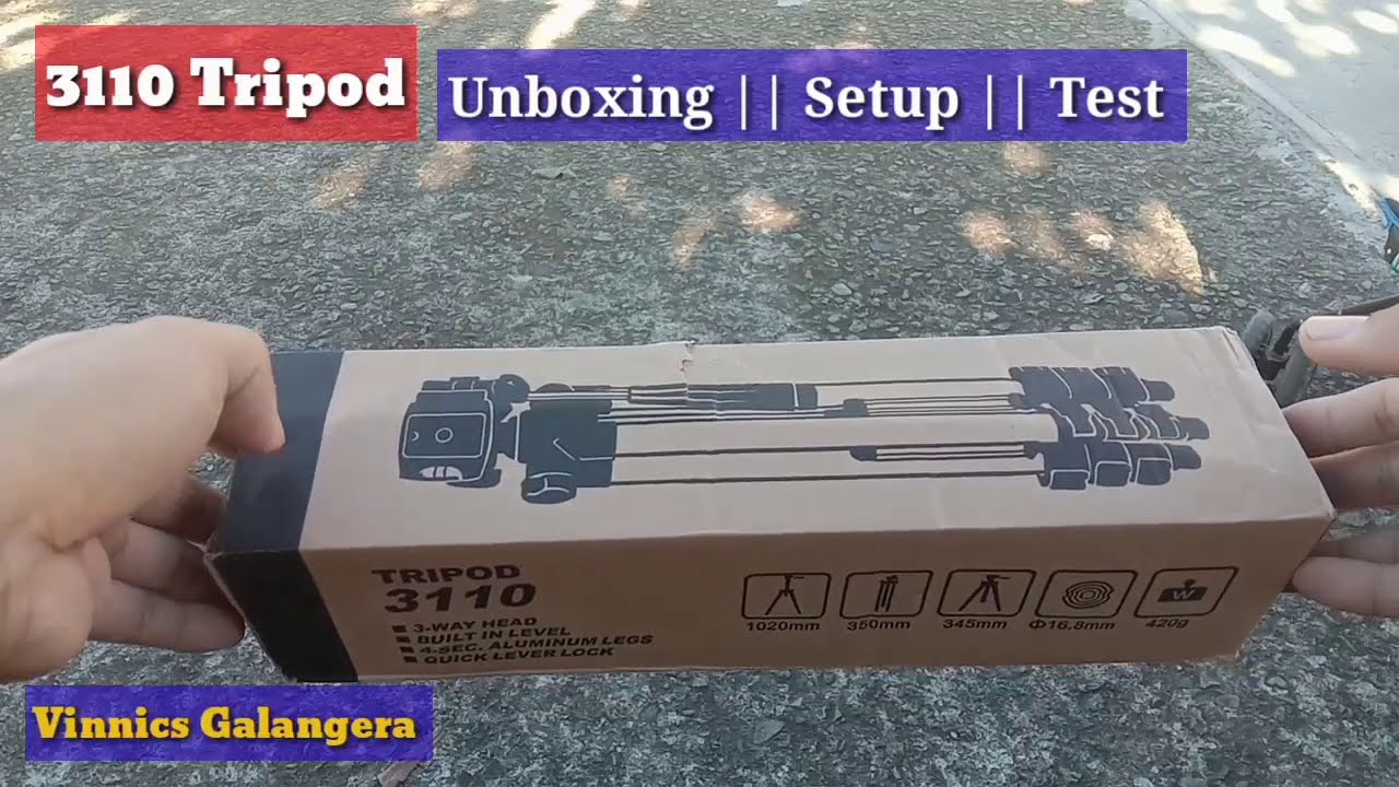 HOW TO SET UP TRIPOD 3110 SET-UP || UNBOXING