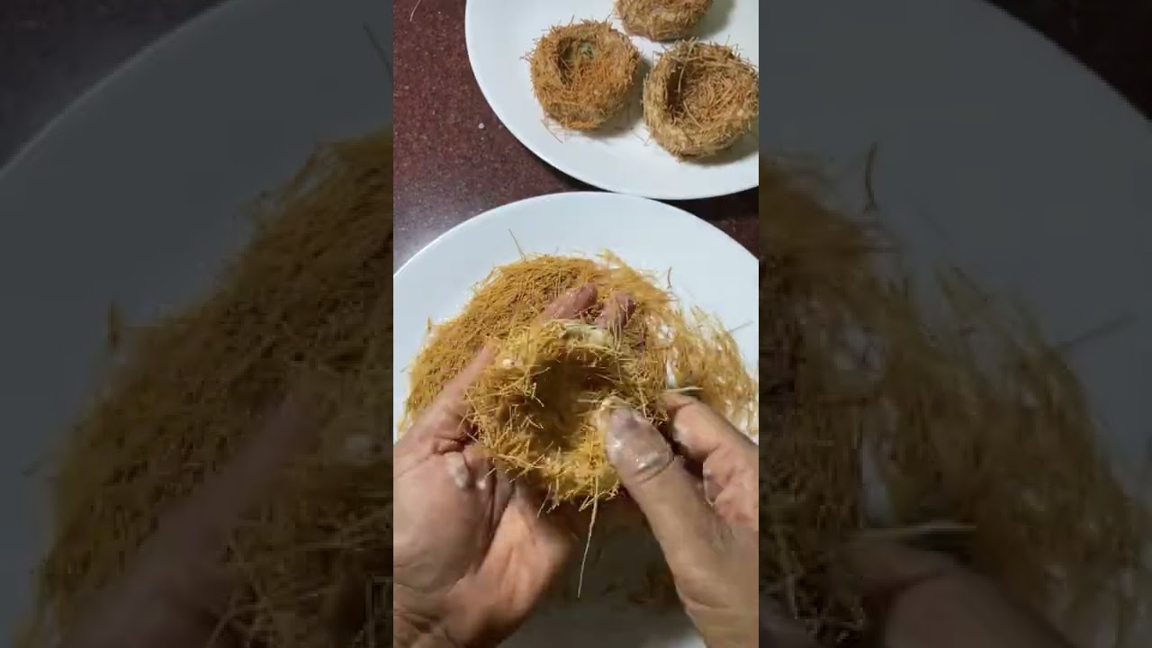 Potato Nest Basket ❤️Veg Egg Snacks 💃Vermicelli potato basket with paneer😅 #foodcoder #shorts
