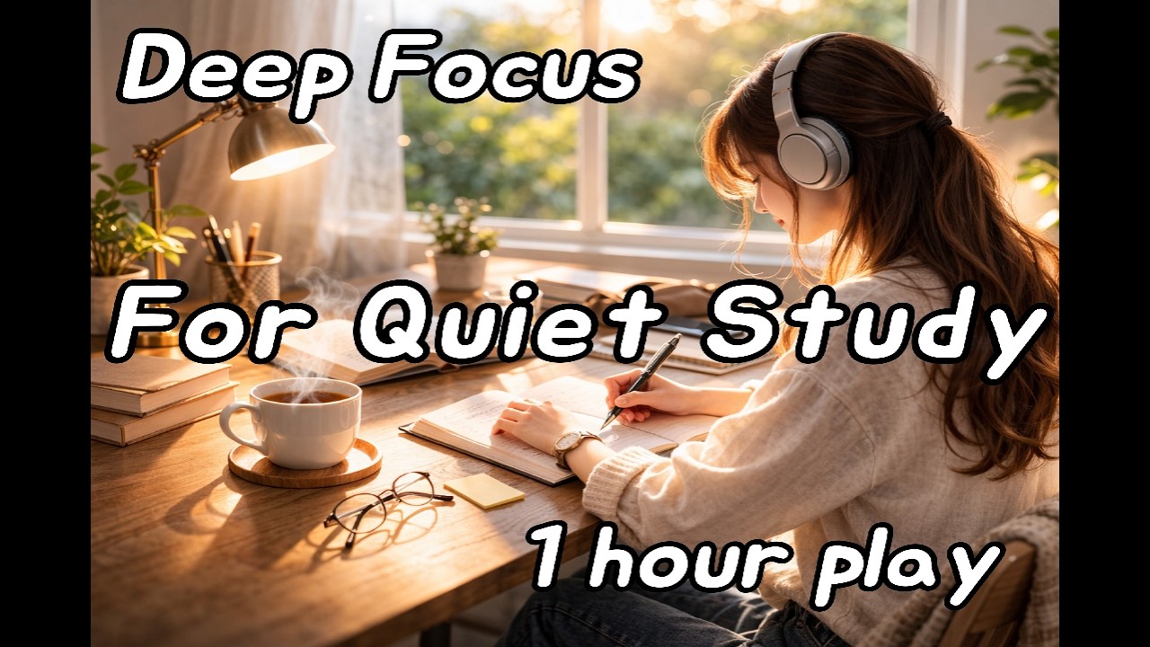 A Quiet Space for Deep Focus and Concentration#music #StudyMusic#focusmusic #ReadingMusic#Calm