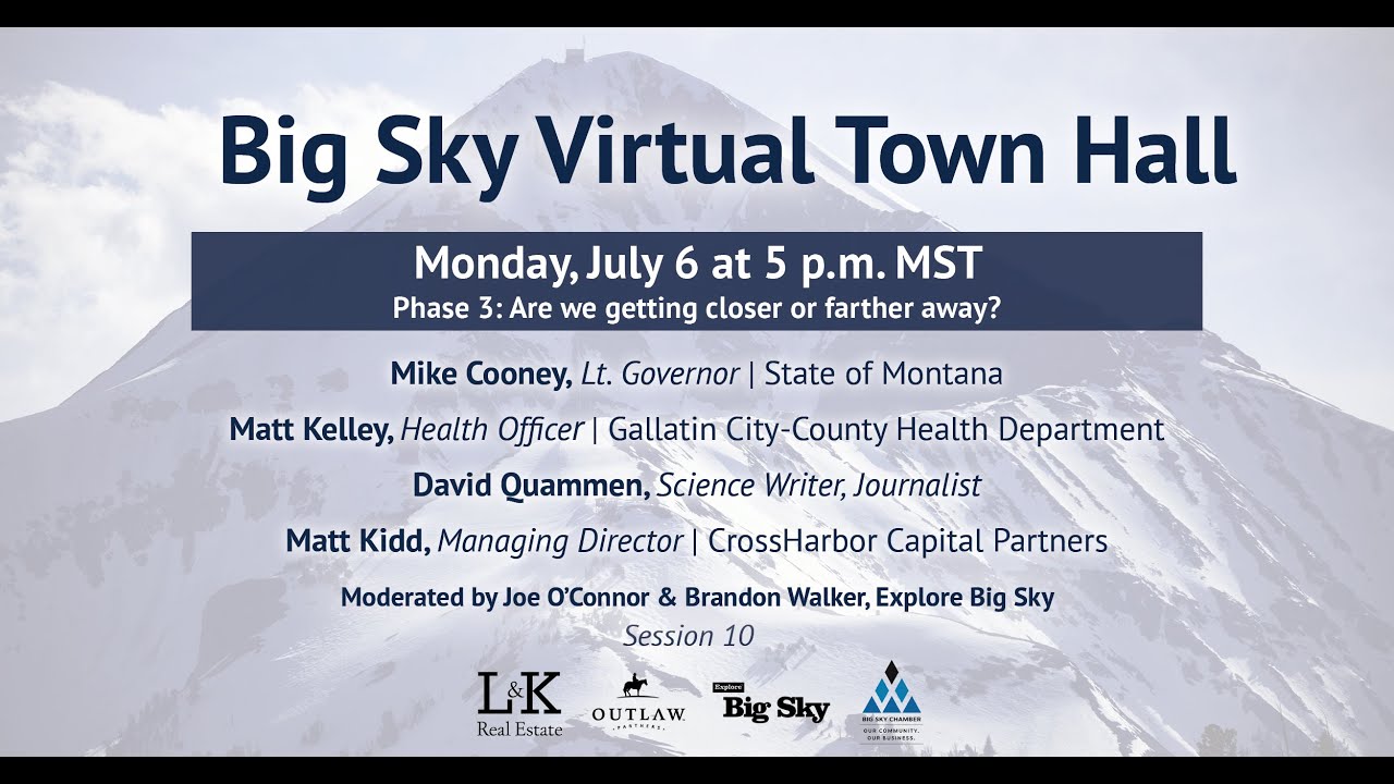 Matt Kidd, Managing Director of CrossHarbor Capital speaks on the Explore Big Sky Virtual Town Hall