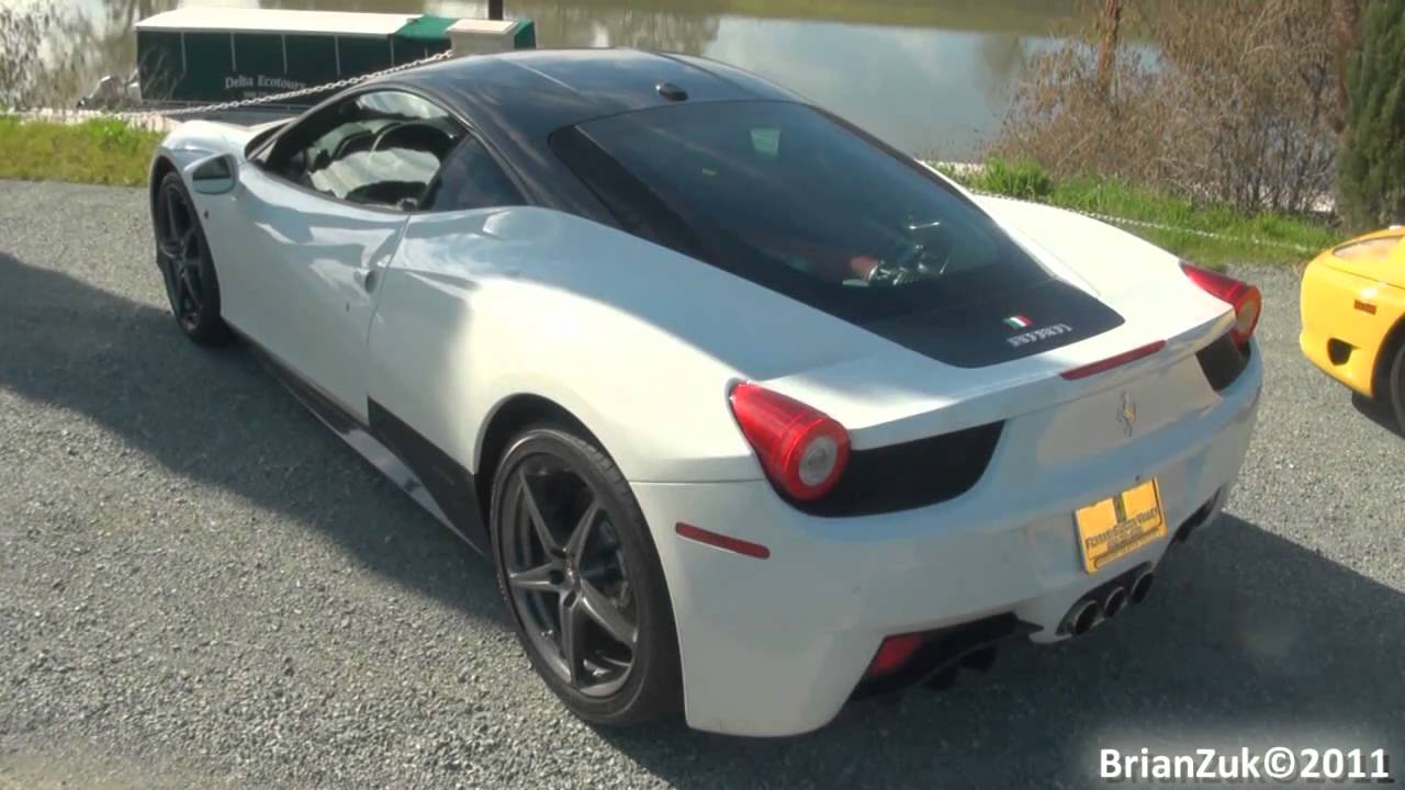 White Ferrari 458 Italia