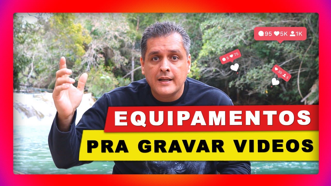 Kit de Equipamentos Para Gravar Videos na Natureza