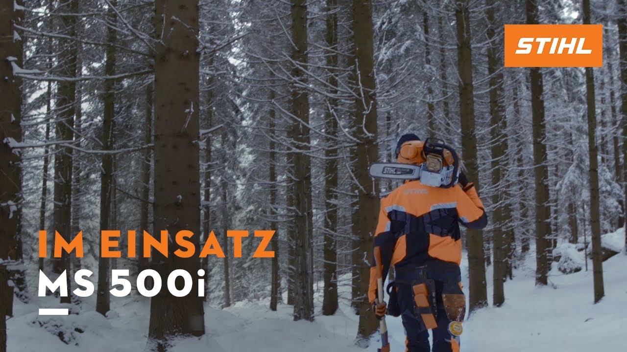STIHL MS 500i Motors&auml;ge im Forsteinsatz