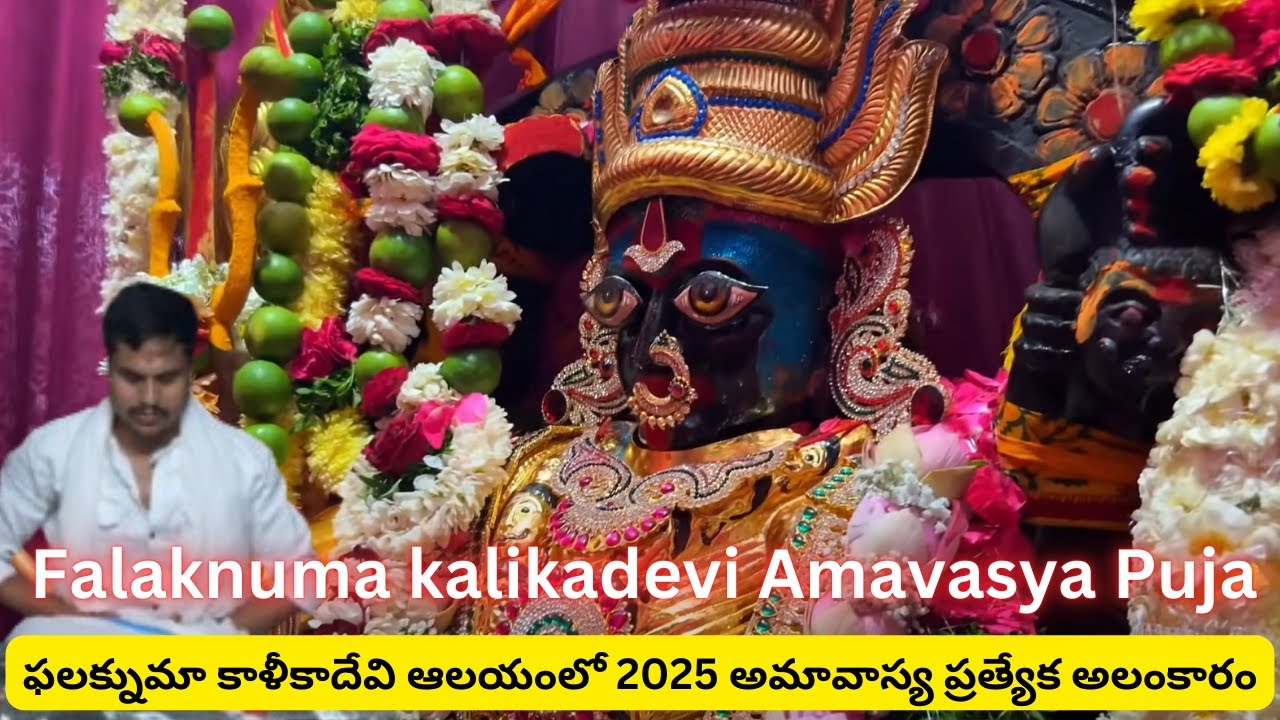 ఫలక్నుమా కాళీకాదేవి ఆలయంలో 2025 అమావాస్య ప్రత్యేక అలంకారం Falaknuma kalikadevi temple Amavasya Puja