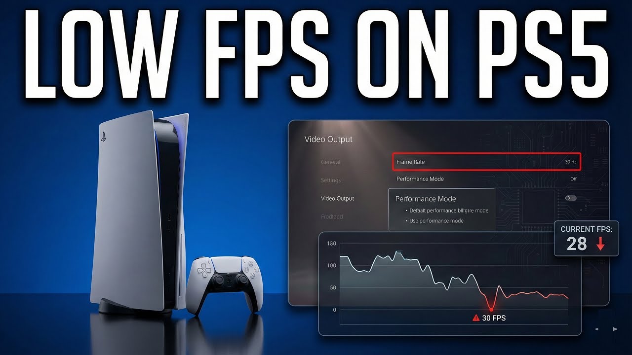 Как исправить низкую частоту кадров на PS5