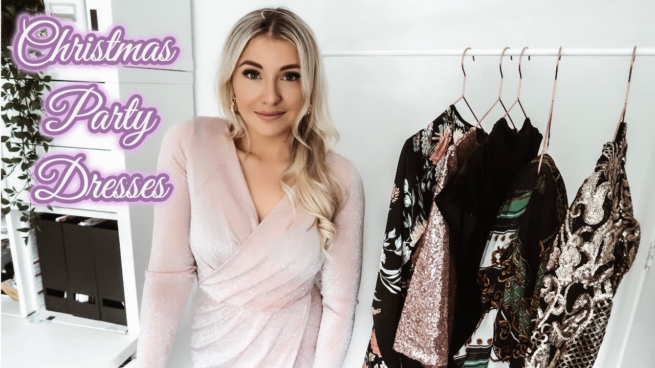 CHRISTMAS PARTY DRESSES HAUL | FESTIVE OUTFIT TRY ON | STUDIO AD