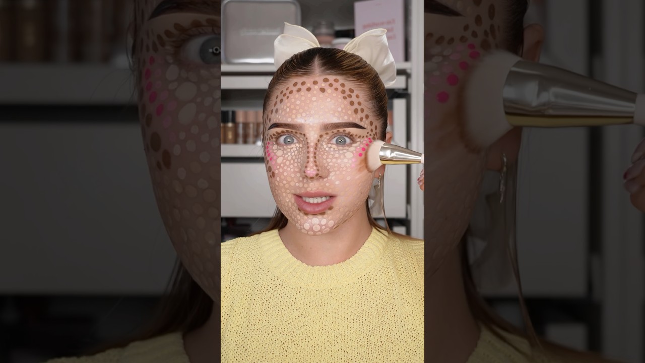 BLENDING THE DOT MAKEUP👀