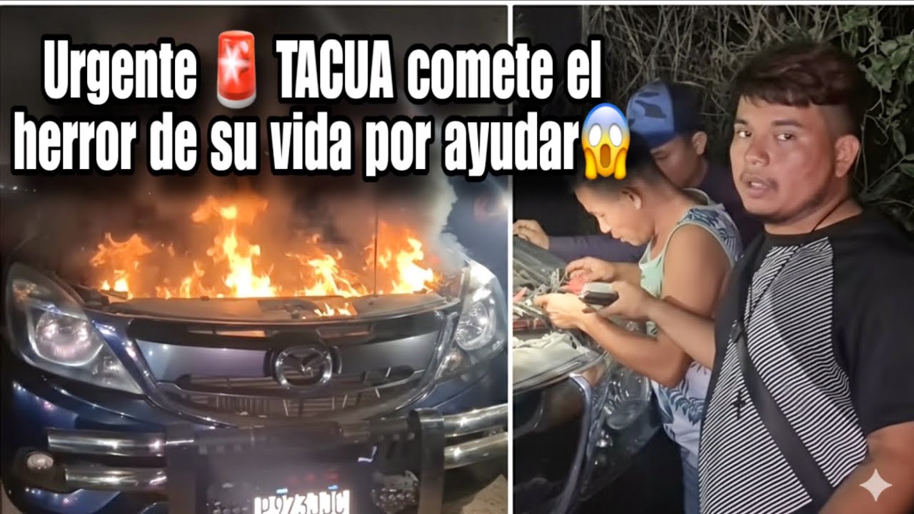 Tremendo incendio ocasiona TACUA: se le apagó el carro a TUA y quiso ayudar 😱