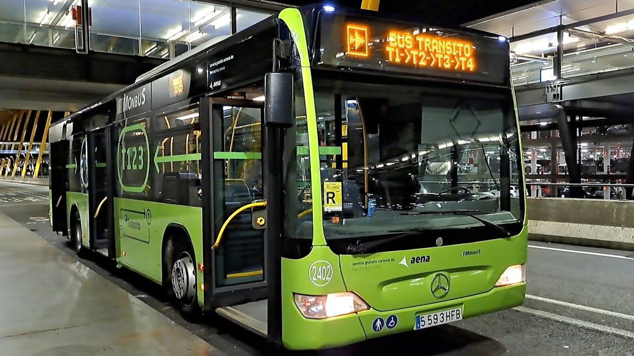 Bus entre terminales T4 y T1 del aeropuerto de Madrid Barajas | Mercedes-Benz Citaro C1 FL de MONBUS