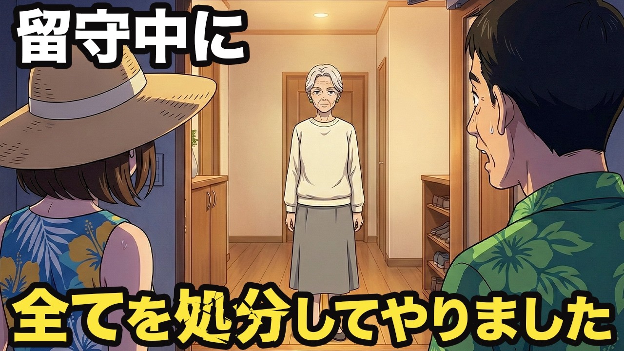 「お母さんは一人で留守番ね」と私を捨てて沖縄旅行に行った息子夫婦。帰宅後、家の鍵が開かなくなった理由…