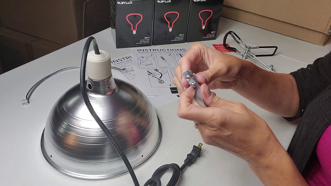 RubyLux Lamp with Heavy Duty Clamp Assembly Instructions