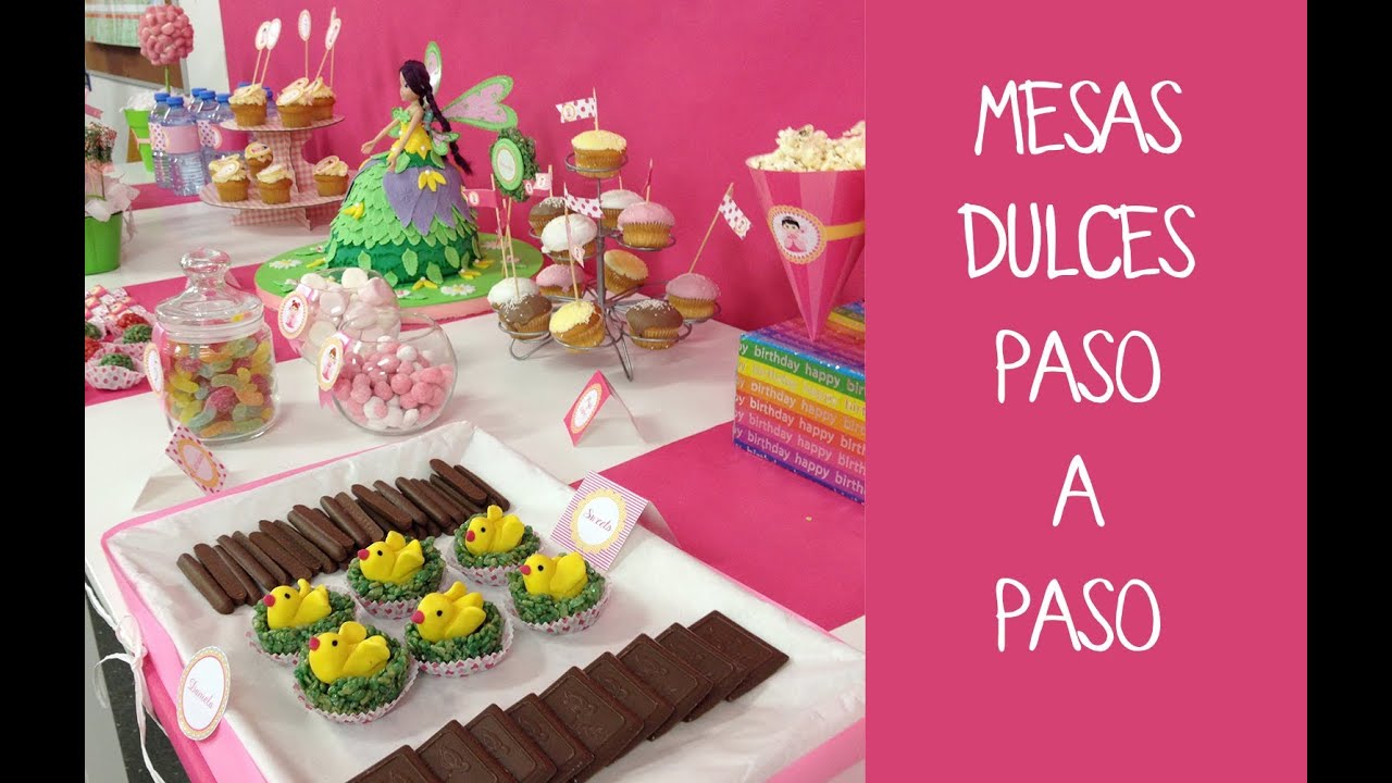 Cómo preparar una mesa dulce para fiesta infantil