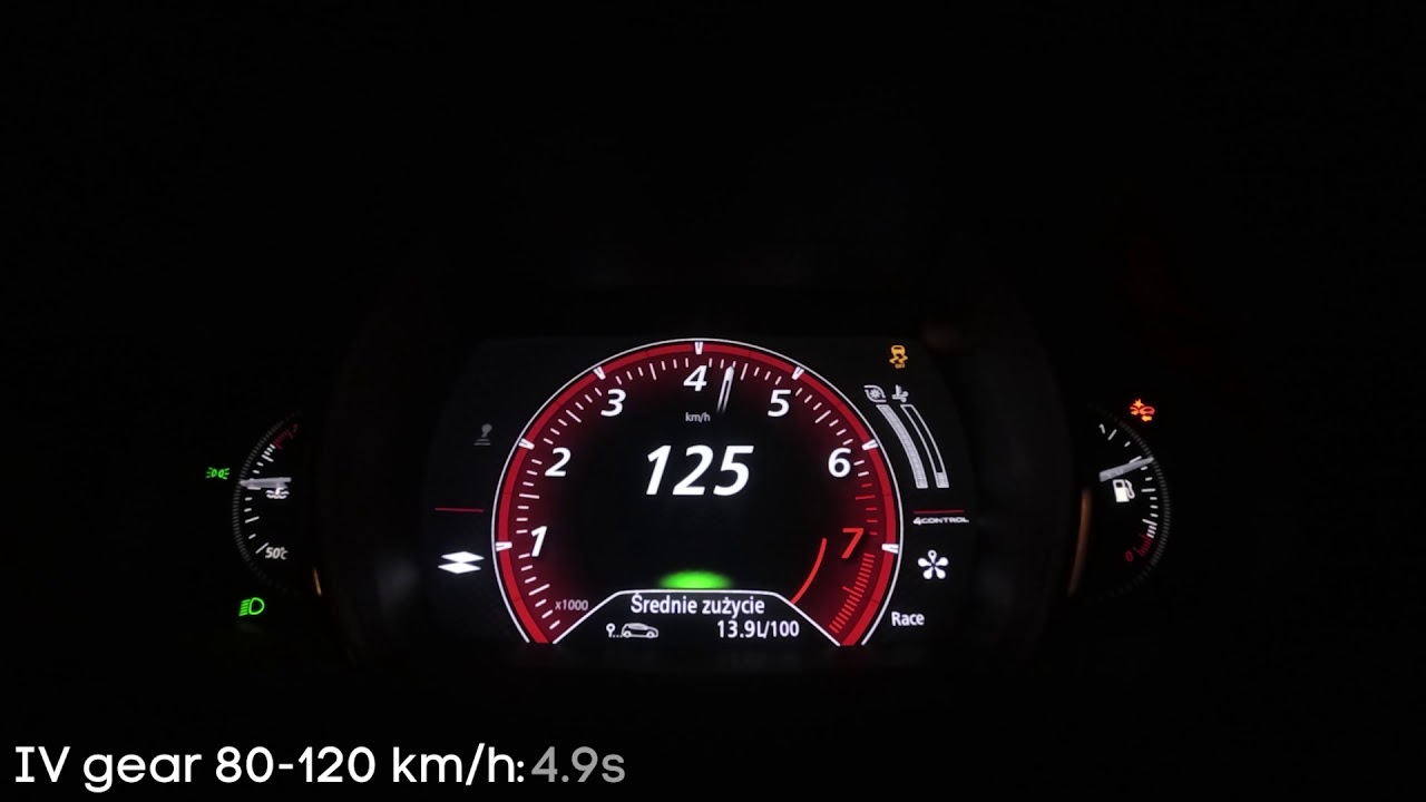 2018 Renault Megane R.S. TCe 280 MT Cup - acceleration 80-120 km/h