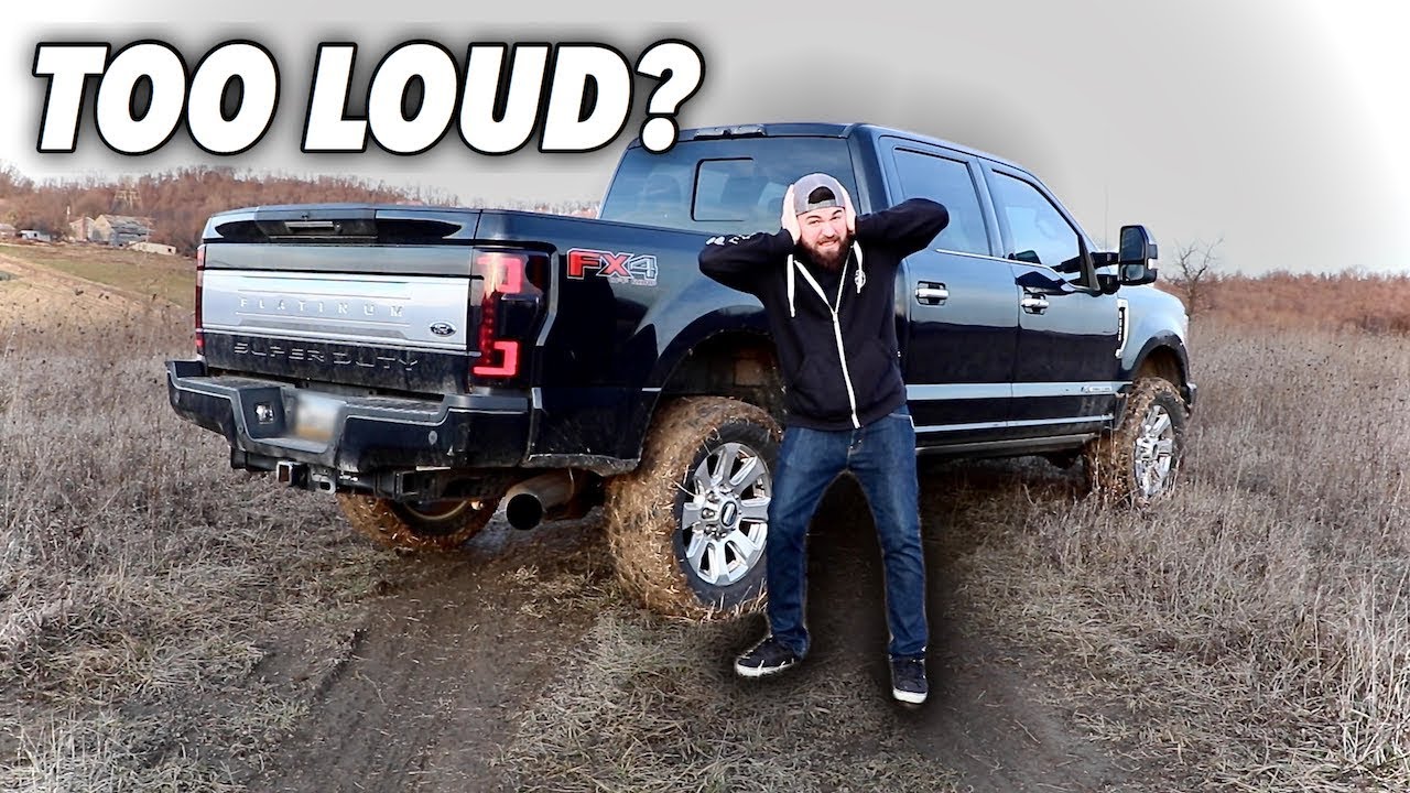 F250 6.7 Powerstroke 5-дюймовый выхлоп — слишком громко для повседневной езды?
