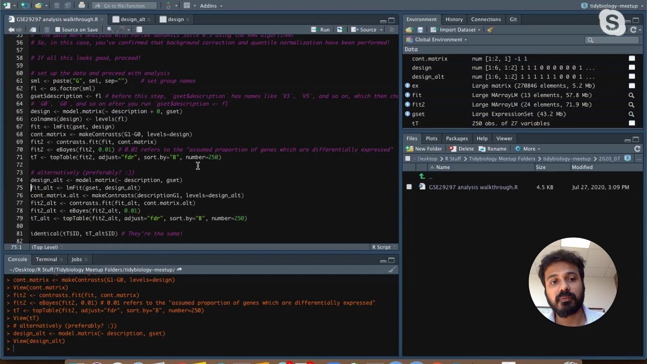 End-to-end analysis of a gene microarray dataset | bespokeDS