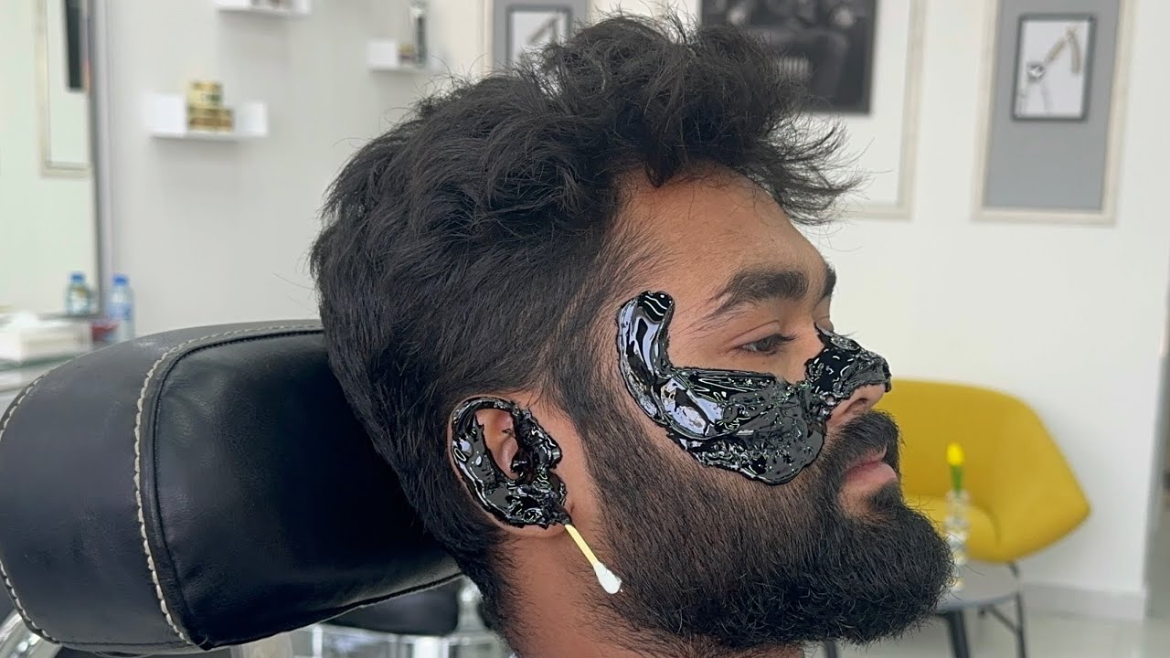 How to Shave beard men professional
