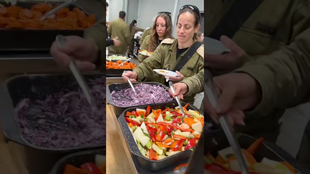 מה אני אוכלת ביום בבסיס אימונים קרבי🥙🌭🥗🍳🧆🌯