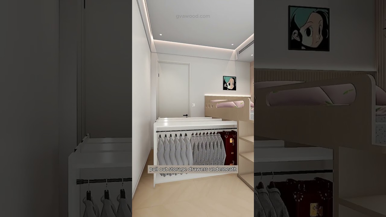 Ultimate Kids&rsquo; Loft Bed! 🏡✨ Smart & Stylish Space-Saving Ideas! #KidsRoom #SmartStorage