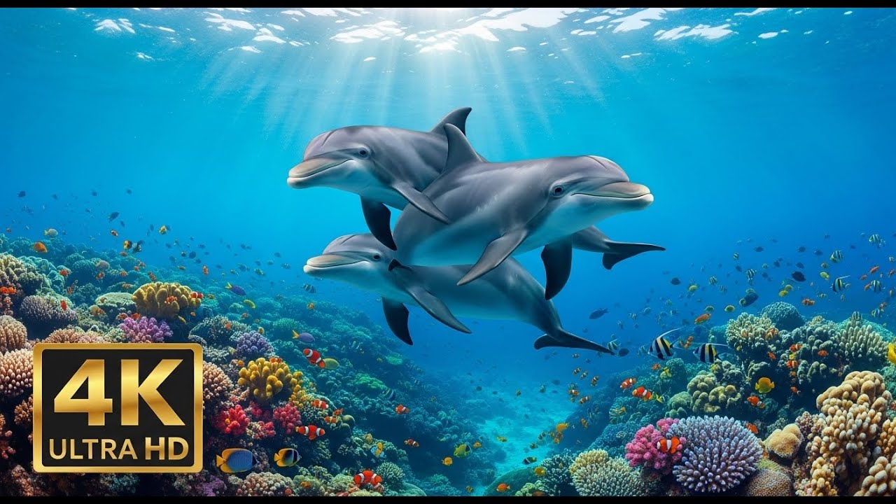 🌅 Deep Sea Aquarium 4K – Tranquil Fish Swimming & Soothing Background Music